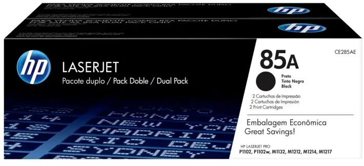 Hewlett Packard (HP) HP Toneris Juodas 85A for LaserJet P1102,P1102w,doublepack (2x1.600 pages)