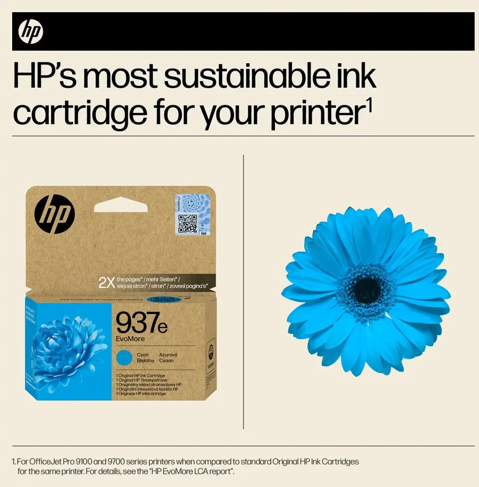 HP No. 937 mėlynas Instant Ink EVOMORE