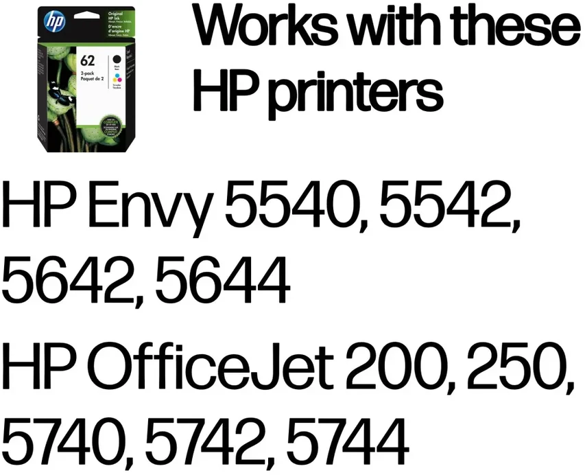 Hewlett Packard (HP) HP no.62 Ink Combo Pack