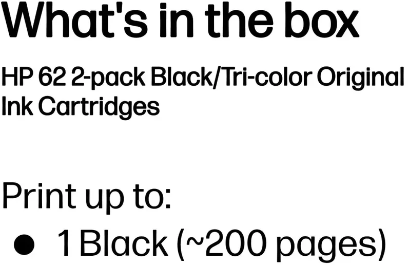 Hewlett Packard (HP) HP no.62 Ink Combo Pack