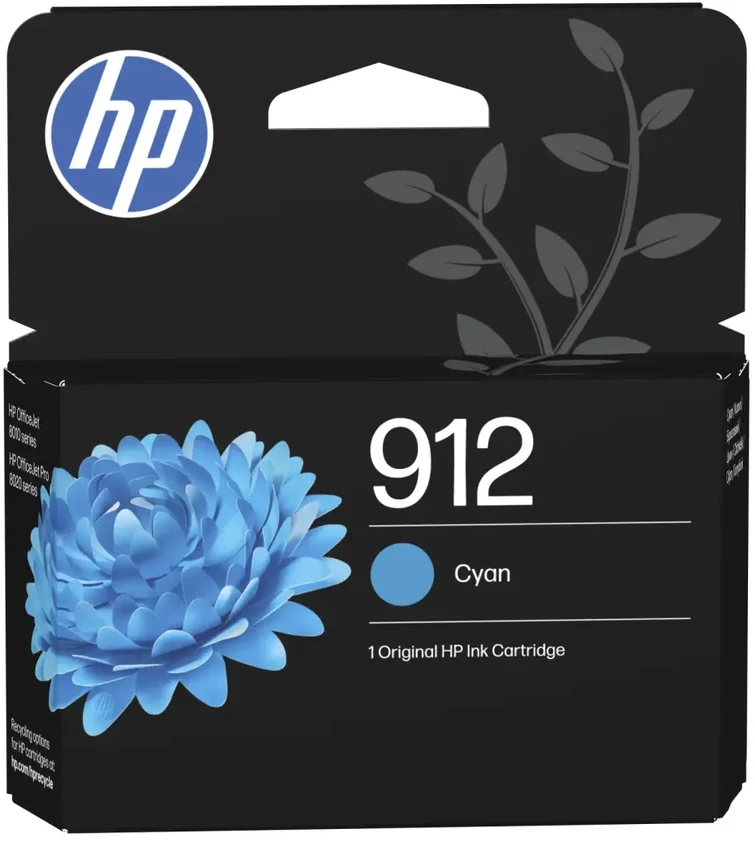 Hewlett Packard (HP) Originali HP 912 žydra rašalo kasetė