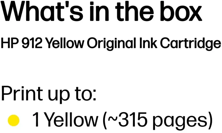 Hewlett Packard (HP) HP 912 geltona 3YL79AE Instant Ink
