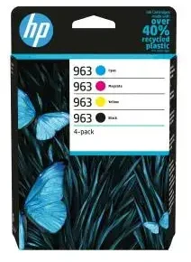 Hewlett Packard (HP) HP 963 4-pack (6ZC70AE) Rašalinių kasečių komplektas, BK/C/M/Y