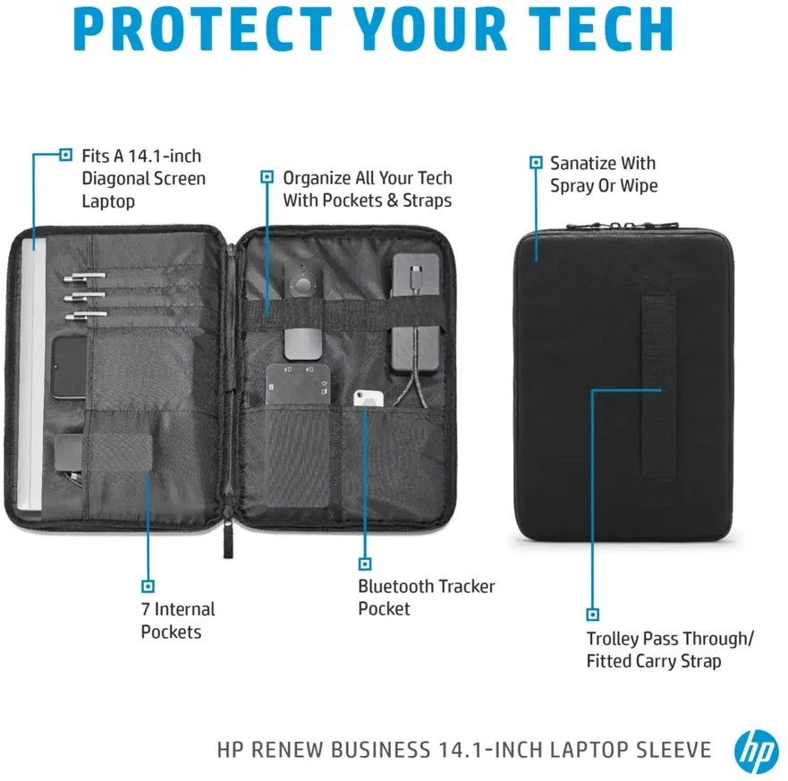Hewlett Packard (HP) HP Renew Business 14.1inch Nešiojamas kompiuteris Bag