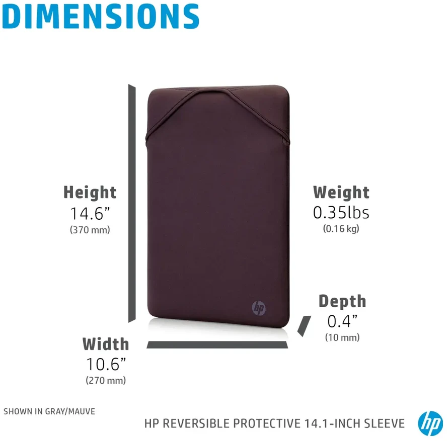 Hewlett Packard (HP) HP 14 apverčiama rankovė, dezinfekuojama – Juodas, geometrinis raštas