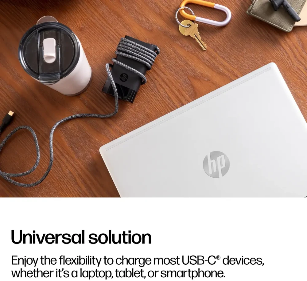 Hewlett Packard (HP) Hp Consumer HP 65 W UBS-C Nešiojamas kompiuteris Charger 671R2AA#ABB
