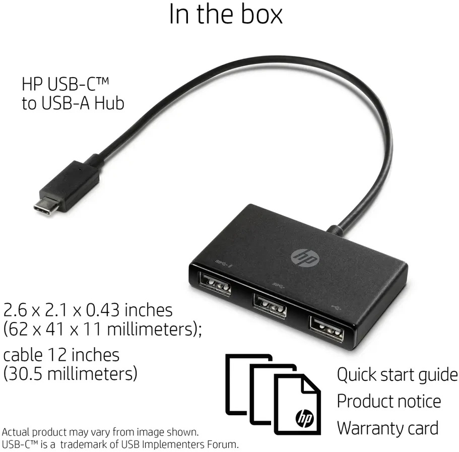 Hewlett Packard (HP) HP USB-C į USB-A-Hub