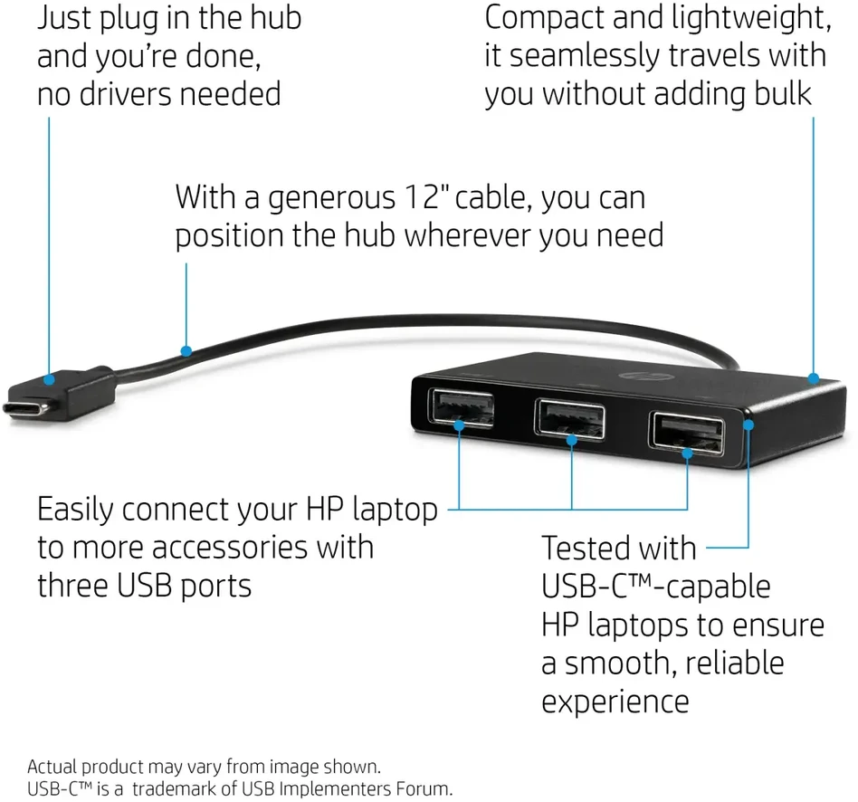 Hewlett Packard (HP) HP USB-C į USB-A-Hub
