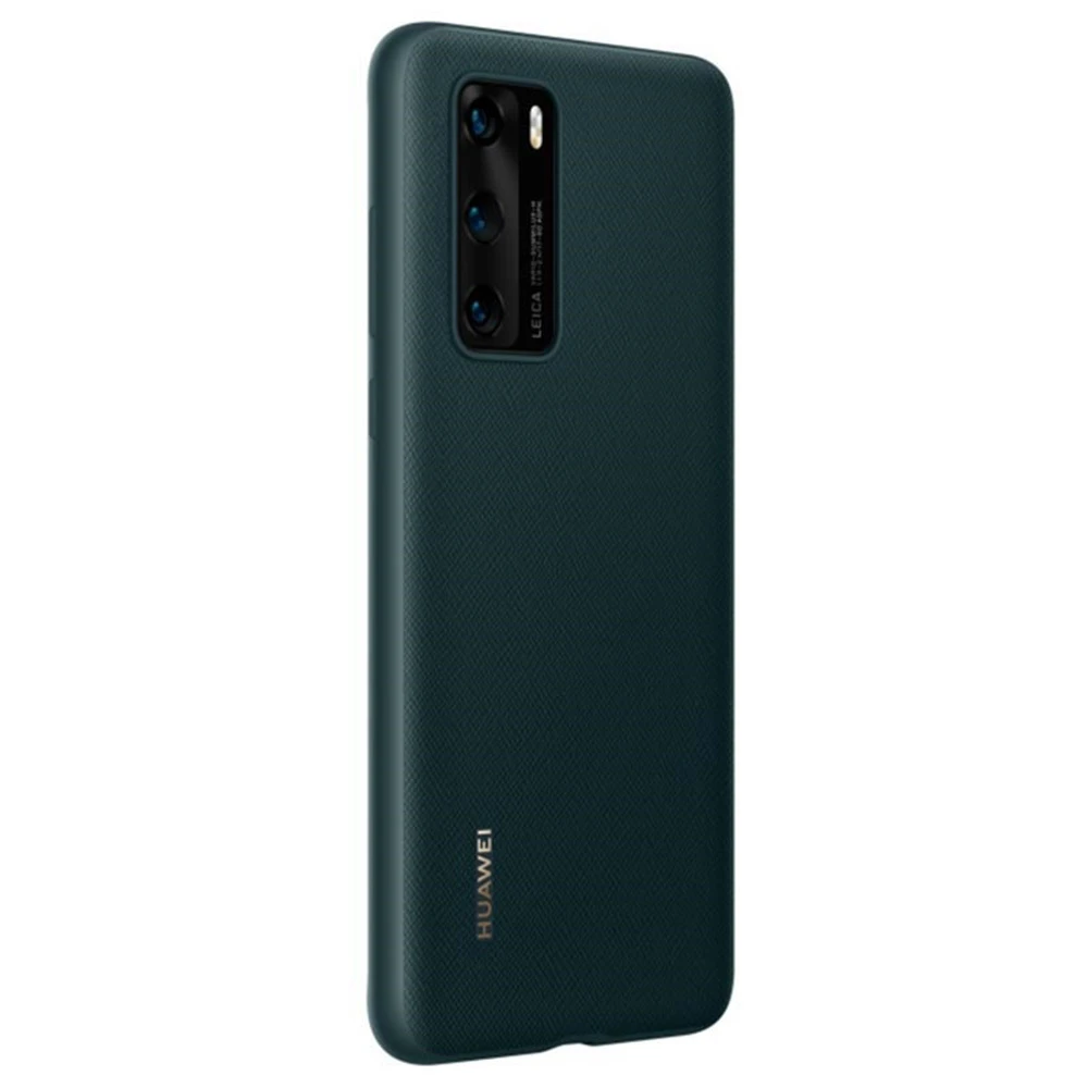 Apsauginis PU dėklas, skirtas Huawei P40 Ink (Žalias)