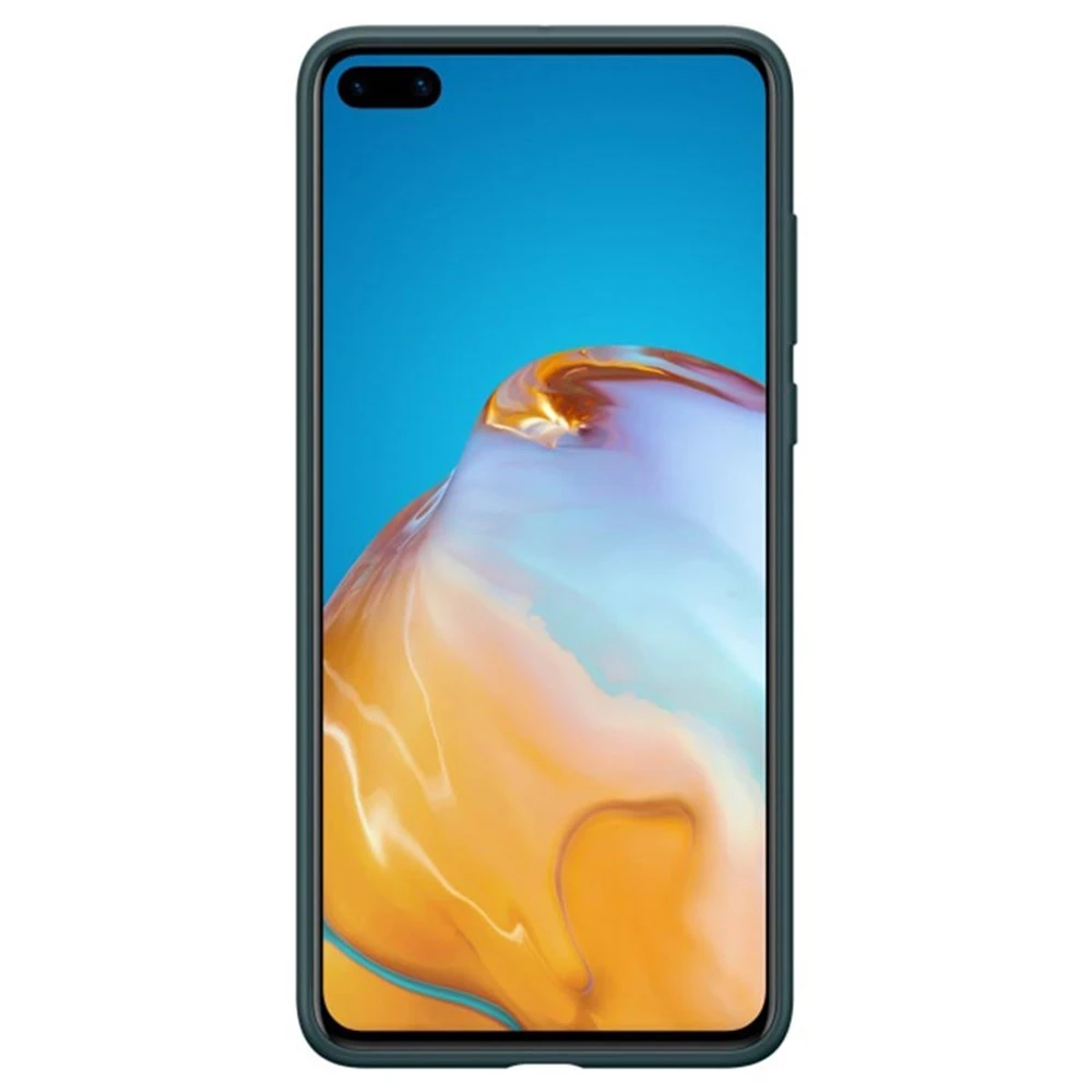 Apsauginis PU dėklas, skirtas Huawei P40 Ink (Žalias)