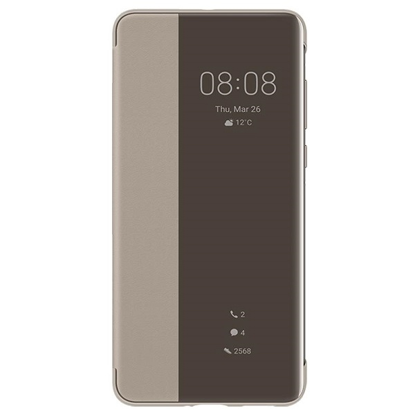 Dėklas Smart View Flip dangtelis, skirtas Huawei P40 (Khaki)
