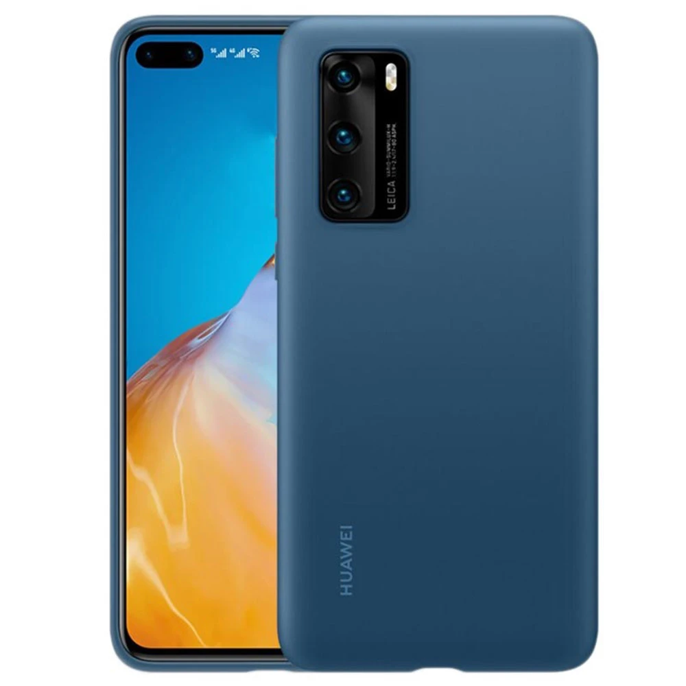 Silikoninis dėklas for Huawei P40 Ink (Mėlyna)