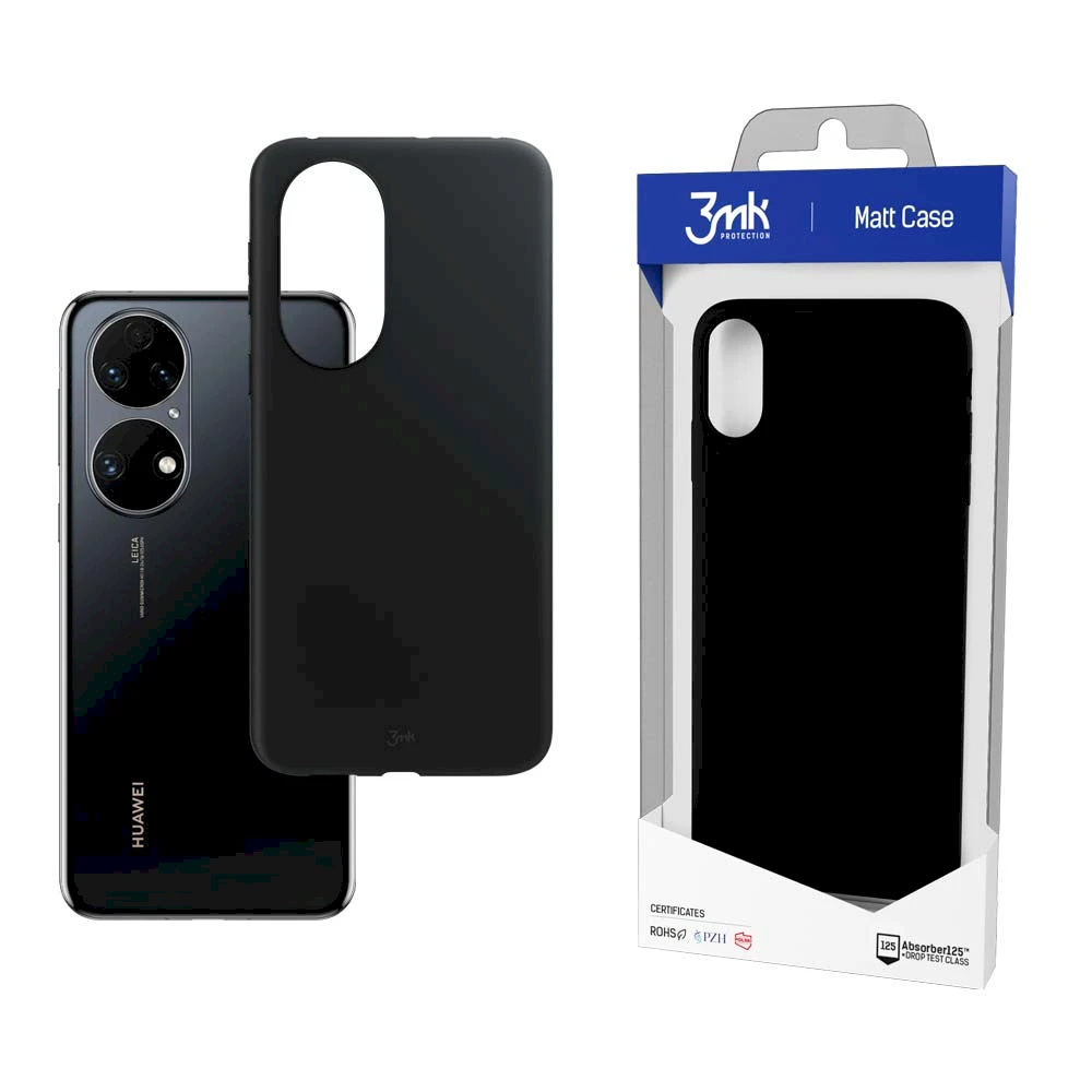Dėklas 3MK Matinis CASE HUAWEI P50 5G Juodas