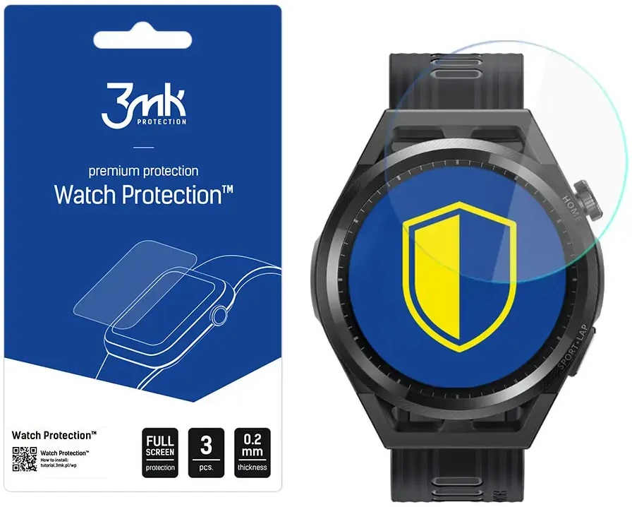 3Mk apsauga „Huawei Watch GT Runner“ – 3mk laikrodžio apsauga su „FlexibleGlass“