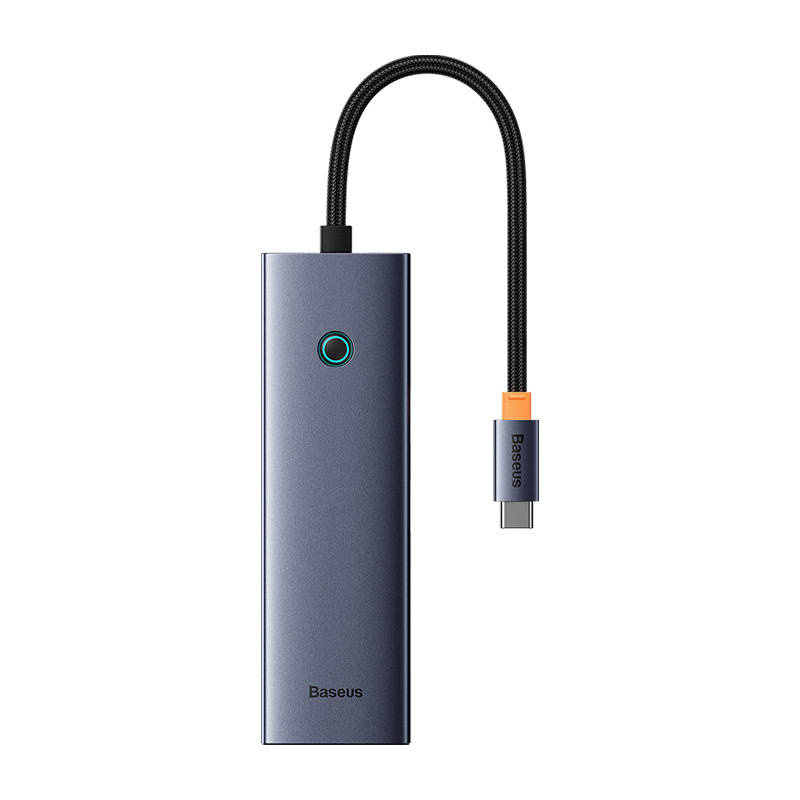„Baseus UltraJoy“ 7 prievadų šakotuvas 7w1 (USB-C į 1xHDMI4K@30Hz + 2xUSB 3.0 + 1xPD +RJ45 + SD/TF3.0)