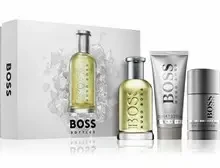 Hugo Boss BOSS Bottled rinkinys vyrams (EDT, 100 ml + dušo želė, 100 ml + dezodorantas, 75 ml)