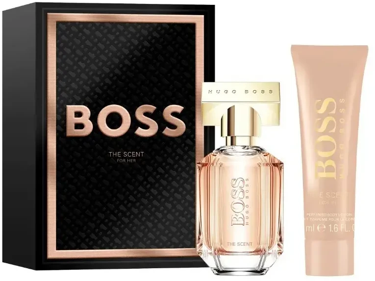 HUGO BOSS Boss The Scent EDP rinkinys moterims (EDP, 30 ml + kūno losjonas, 50 ml)
