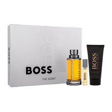 HUGO BOSS Boss The Scent rinkinys vyrams (EDT, 100 ml + EDT, 10 ml + dušo želė, 100 ml)