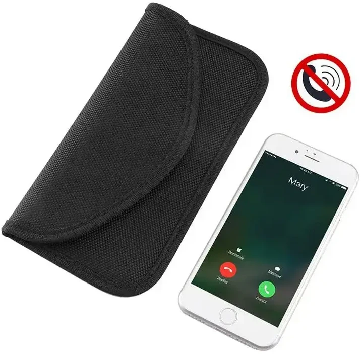 Hurtel Anti-theft dėklas skirtas Car Keys Phone Radio Blocking Faraday Box Faraday Cage 20cm x 11cm juodos spalvos