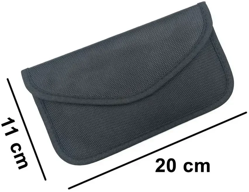 Hurtel Anti-theft dėklas skirtas Car Keys Phone Radio Blocking Faraday Box Faraday Cage 20cm x 11cm juodos spalvos