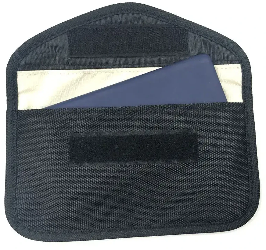 Hurtel Anti-theft dėklas skirtas Car Keys Phone Radio Blocking Faraday Box Faraday Cage 20cm x 11cm juodos spalvos