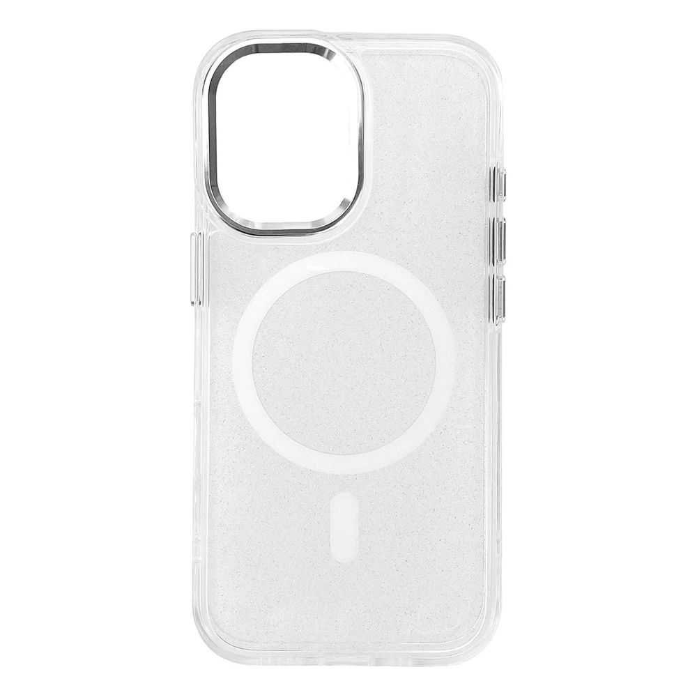 Hurtel Glitter Dėklas MagSafe Compatible skirtas Apple iPhone 17 Pro Max – Semi-skaidrus