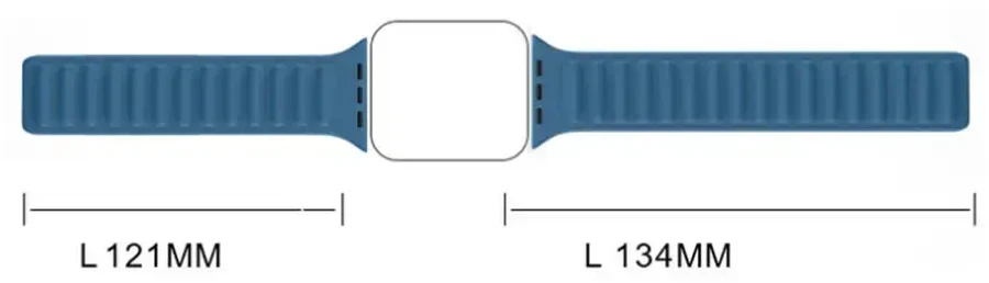 Dėklas Hurtel Magnetic apyrankė laikrodžiui Apple Watch 7/8/9 41mm Magnetic Wristband Bracelet Bracelet juodos spalvos