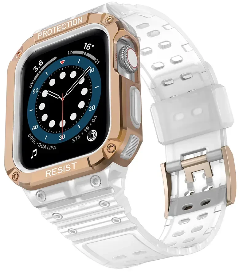 Išmaniojo laikrodžio Apple SE/7 silikoninis Hurtel dirželis, 42/44/45 mm