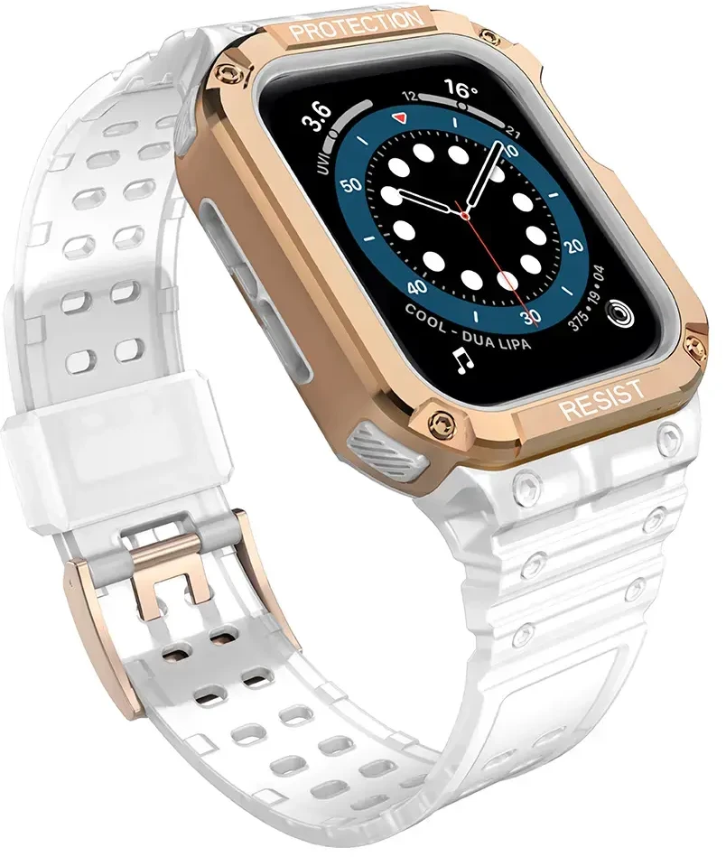 Išmaniojo laikrodžio Apple SE/7 silikoninis Hurtel dirželis, 42/44/45 mm