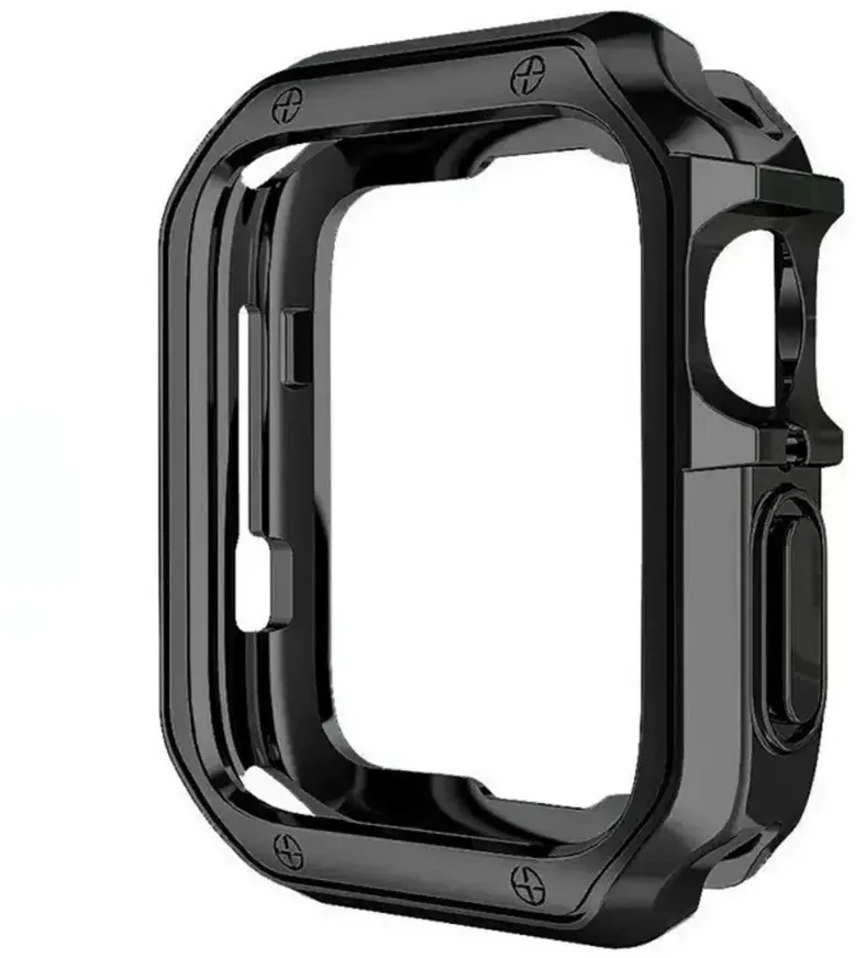 Hurtel Soft Strong Watch dėklas skirtas Apple Watch 42 mm (Series 1/2/3) – juodos spalvos