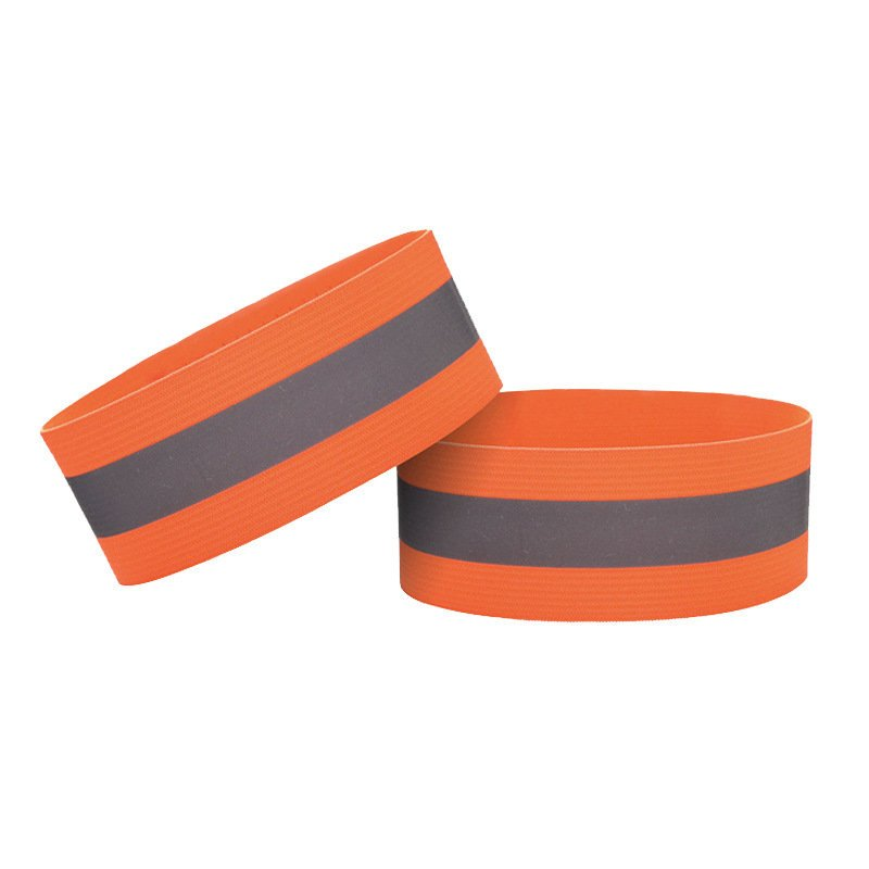 Hurtel Šviesą atspindinti dviračio apyrankė, bėgiojanti Velcro 4cm oranžinė