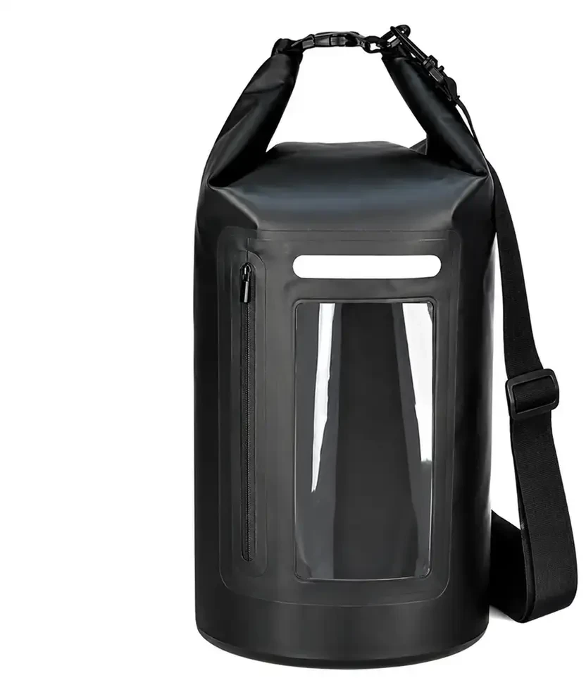 Hurtel WNA-15L waterproof bag for a 15 l sup kayak with an RFID blocking divider - juodas