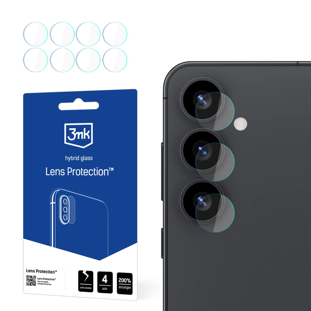 3MK Lens Protection fotoaparato lęšių apsauga skirta Samsung Galaxy S25 4 vnt.
