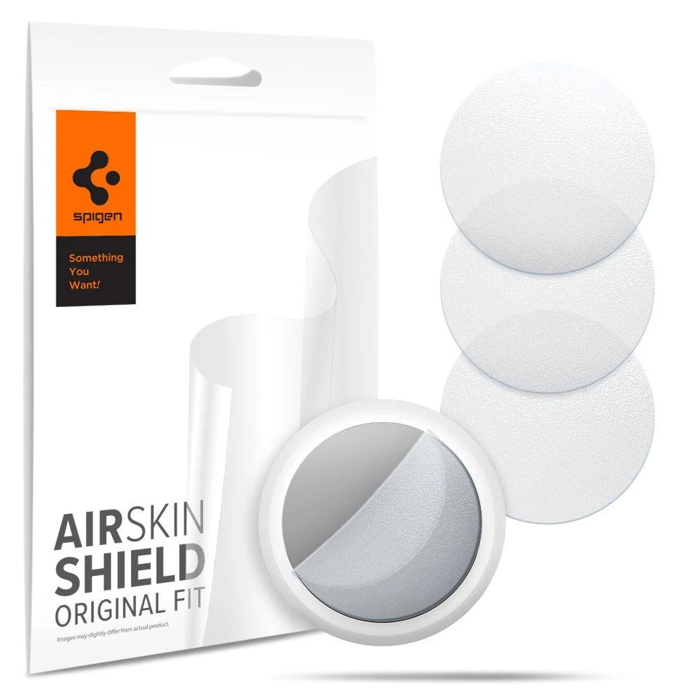 „Spigen AirSkin Shield HD“ 4 vnt. pakuotė, skaidri – „Apple AirTag“