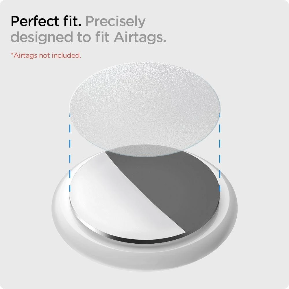 „Spigen AirSkin Shield HD“ 4 vnt. pakuotė, skaidri – „Apple AirTag“