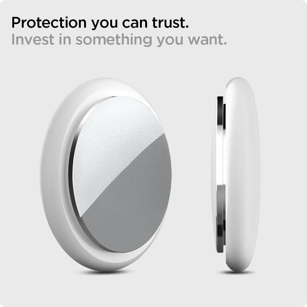„Spigen AirSkin Shield HD“ 4 vnt. pakuotė, skaidri – „Apple AirTag“