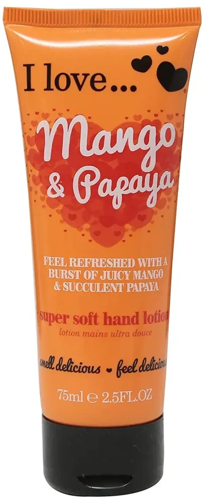 I Love Originals Hydrating Hand Lotion Mango & Papaya, 75 ml
