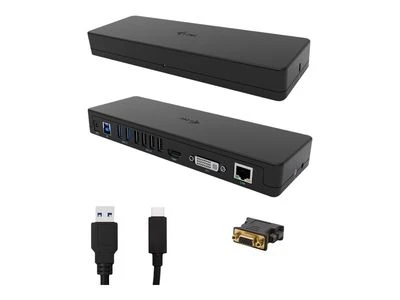 I-TEC USB 3.0 USB-C dviguba Ekrano prijungimo stotis HDMI DVI + VGA