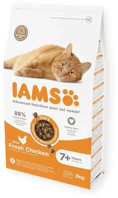 Iams CAT Vitality Senior vištiena 3kg