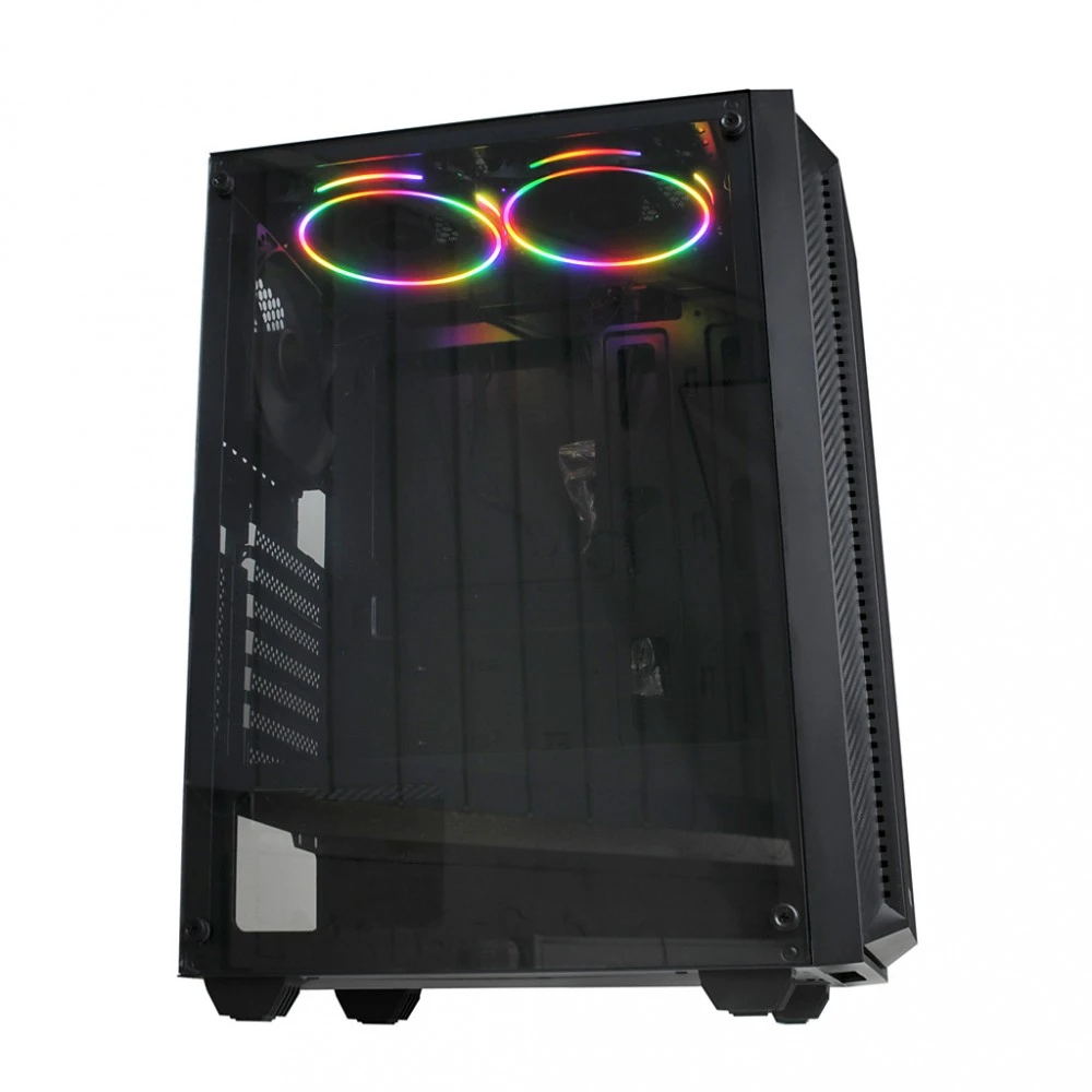 Kompiuterio Korpusas - iBox CETUS 906 ATX Midi Tower 29cm GPU 16cm CPU Aušintuvas Juodas