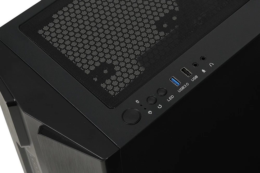 Kompiuterio Korpusas - iBox CETUS 908 Midi Tower ATX, 7 Diskai, Antipirštinis Filtras Juodas