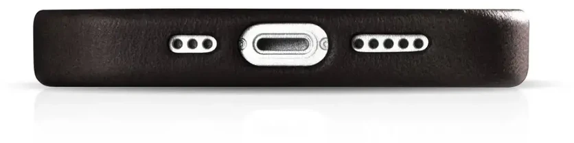 iCarer Oil Wax Premium odinis iPhone 14 Plus magnetinis dėklas su MagSafe, rudos spalvos (WMI14220703-BN)