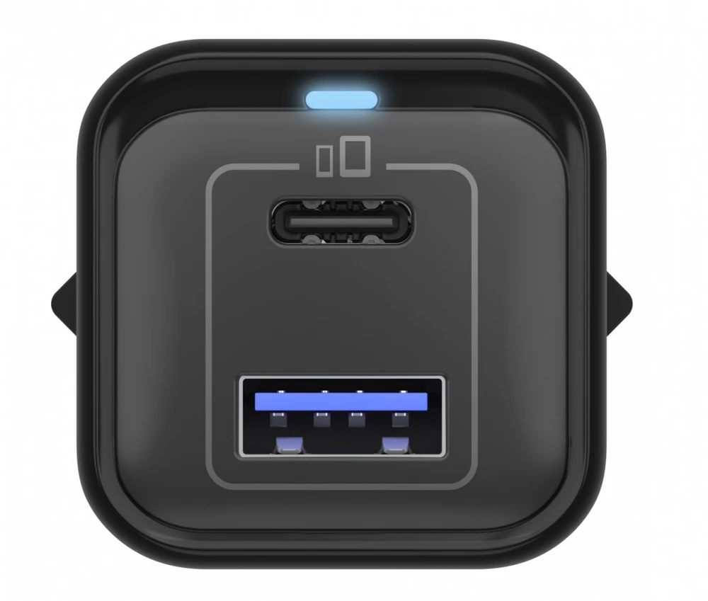 Icy Box IB-PS1020-PD USB įkroviklis 20W, 1x Type-C, 1x Type-A