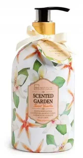Aquarius IDC INSTITUTE Scented Garden drėkinamasis rankų ir kūno losjonas Vanilla, 500 ml