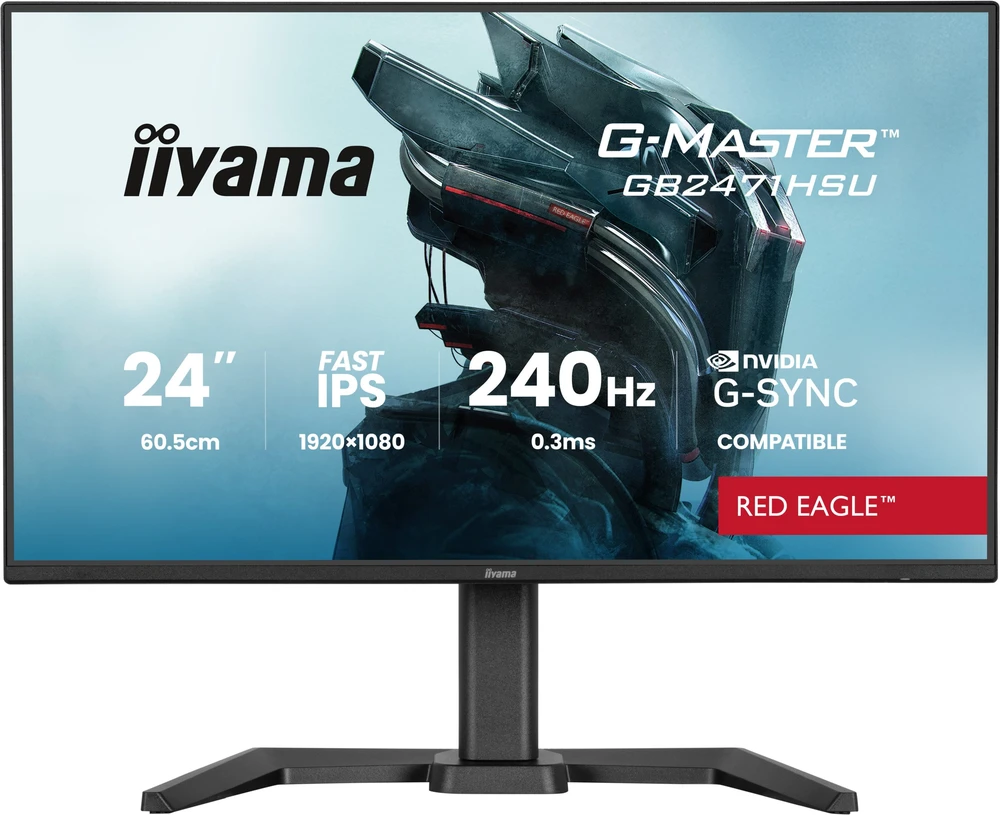 iiyama G-MASTER GB2471HSU-B1 computer monitorius 60.5 cm (23.8") 1920 x 1080 pikselių Full HD Juodas