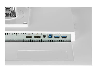 „IIYAMA XUB2792QSU-W6“ 27 colių ETE IPS monitorius, 2560x1440, 100 Hz, 250 cd/m2, 0,4 ms, garsiakalbiai, HDMI, DP, USB 4x3.2, „Baltas FreeSync“, 15 cm aukščio reguliavimas.