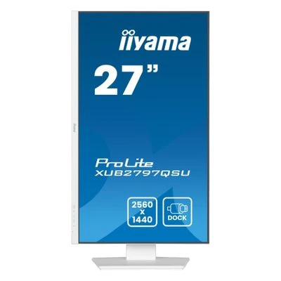 Monitorius IIYAMA XUB2797QSU-W2 27 colių 2560x1440 300cd/m2 1ms HDMI DP USB