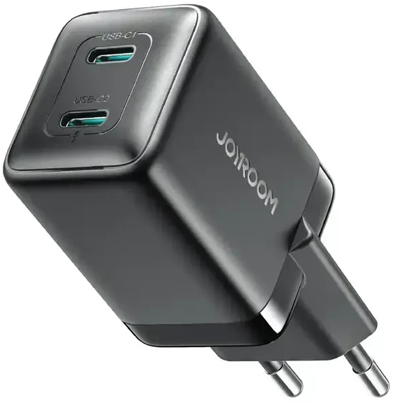 Laidinis įkroviklis Joyroom JR-TCG17 45W 2 x- USB-C (wtyczka EU) – juodos spalvos