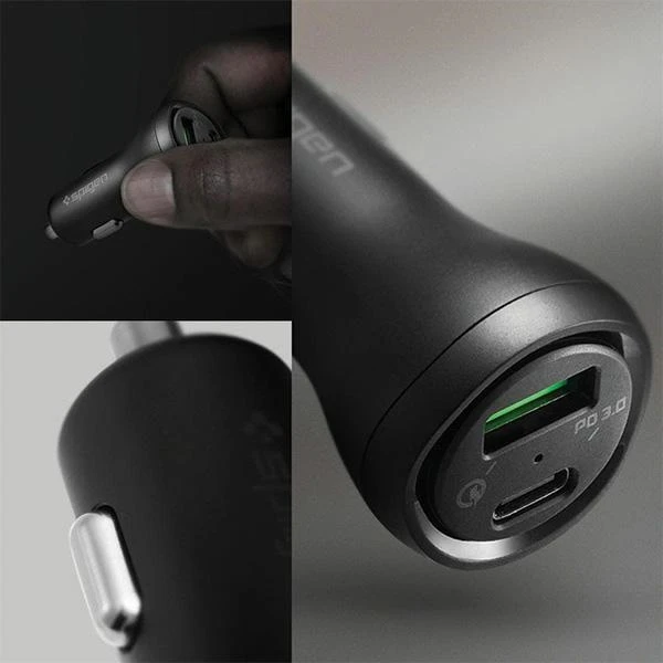 „Spigen“ automobilinis įkroviklis F31QC USB-C PD 3.0 QC Total 48W