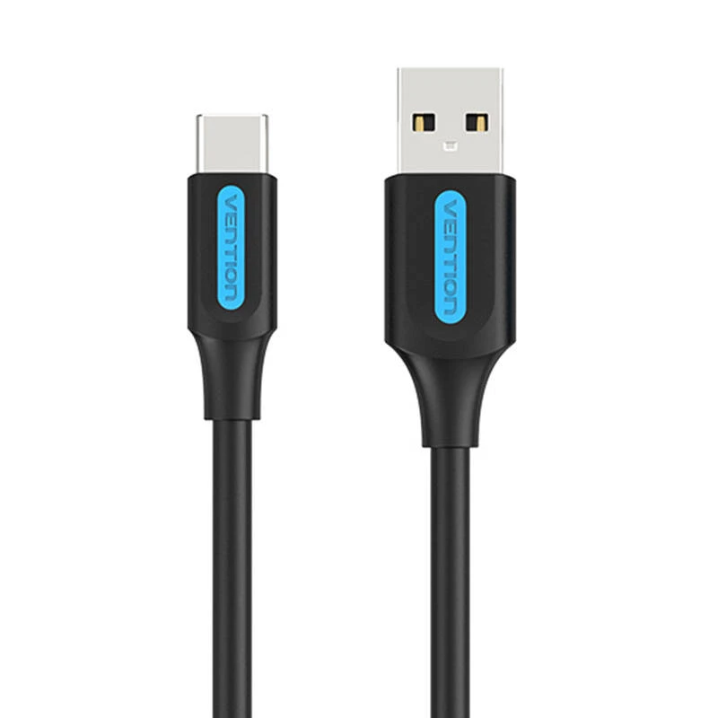 Įkrovimo laidas nuo USB-A 2.0 iki USB-C Vention COKBD 0.5 m (juodas)